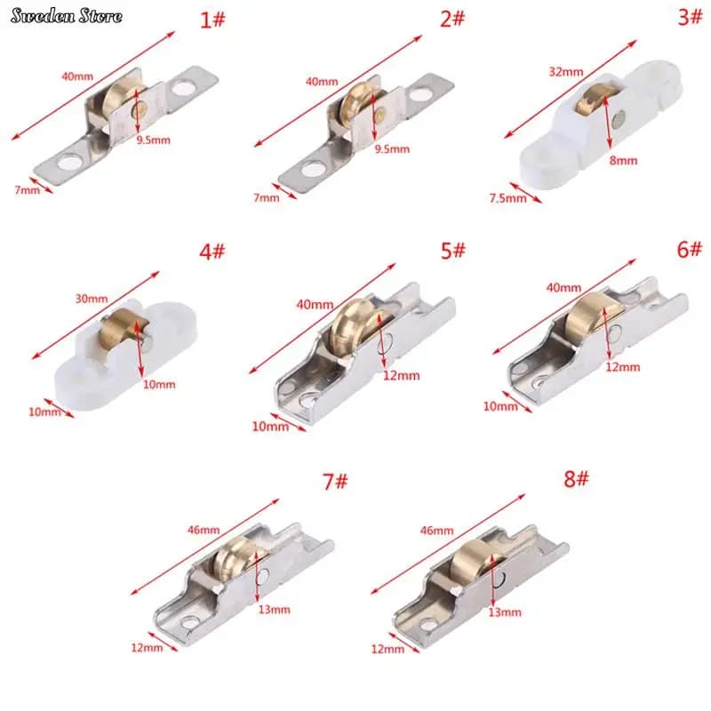 Roulettes de porte marketen acier inoxydable