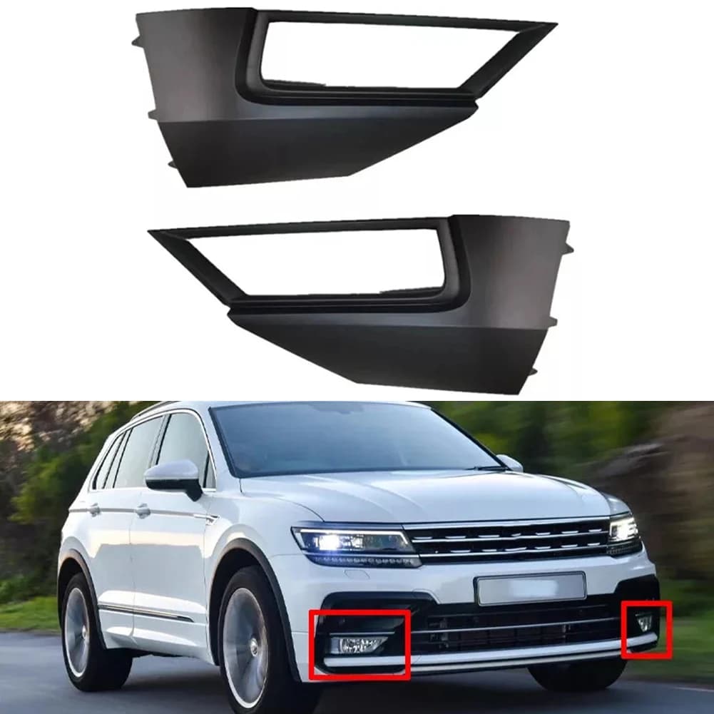 Grille de pare-chocs avant avec feux antibrouillard OEM 5NG853211 et 5NG853212 pour Tiguan, années modèles 2017 à 2021