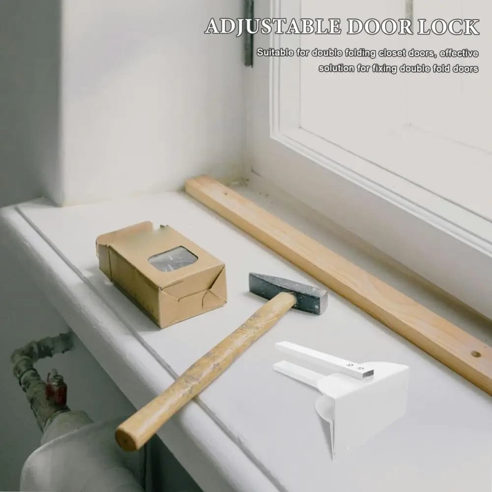 Serrure de porte métallique réglable en alliage d'aluminium