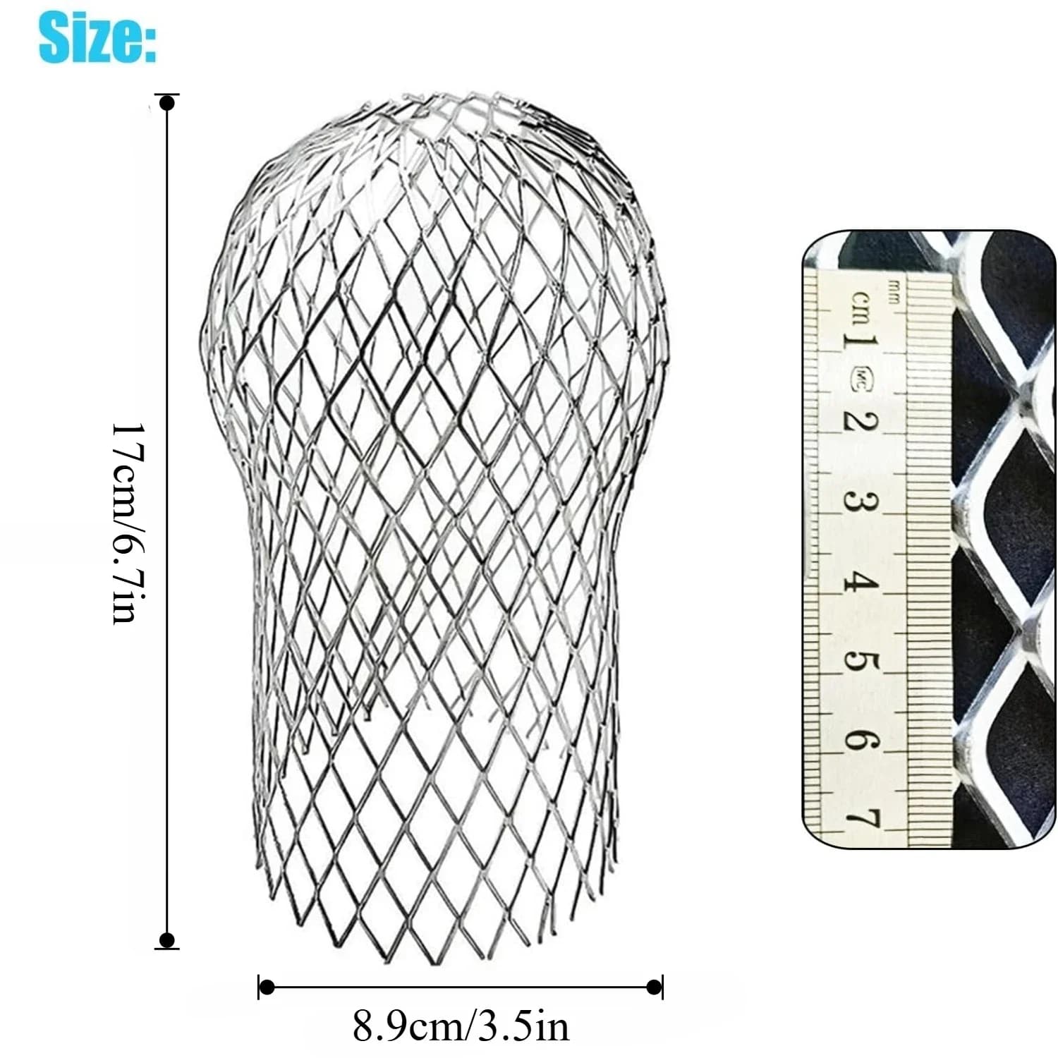 Lot de 8 pièces de grilles de protection en maille métallique en aluminium pour gouttières