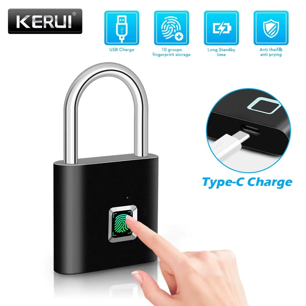 KERUI – cadenas intelligent à empreintes digitales