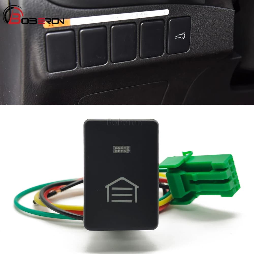 Joli de porte ouverte à lumière LED orange, bouton poussoir de garage, Toyota Camry, Altis, Land Cruiser, PRADO, 2007-2015, 1PC