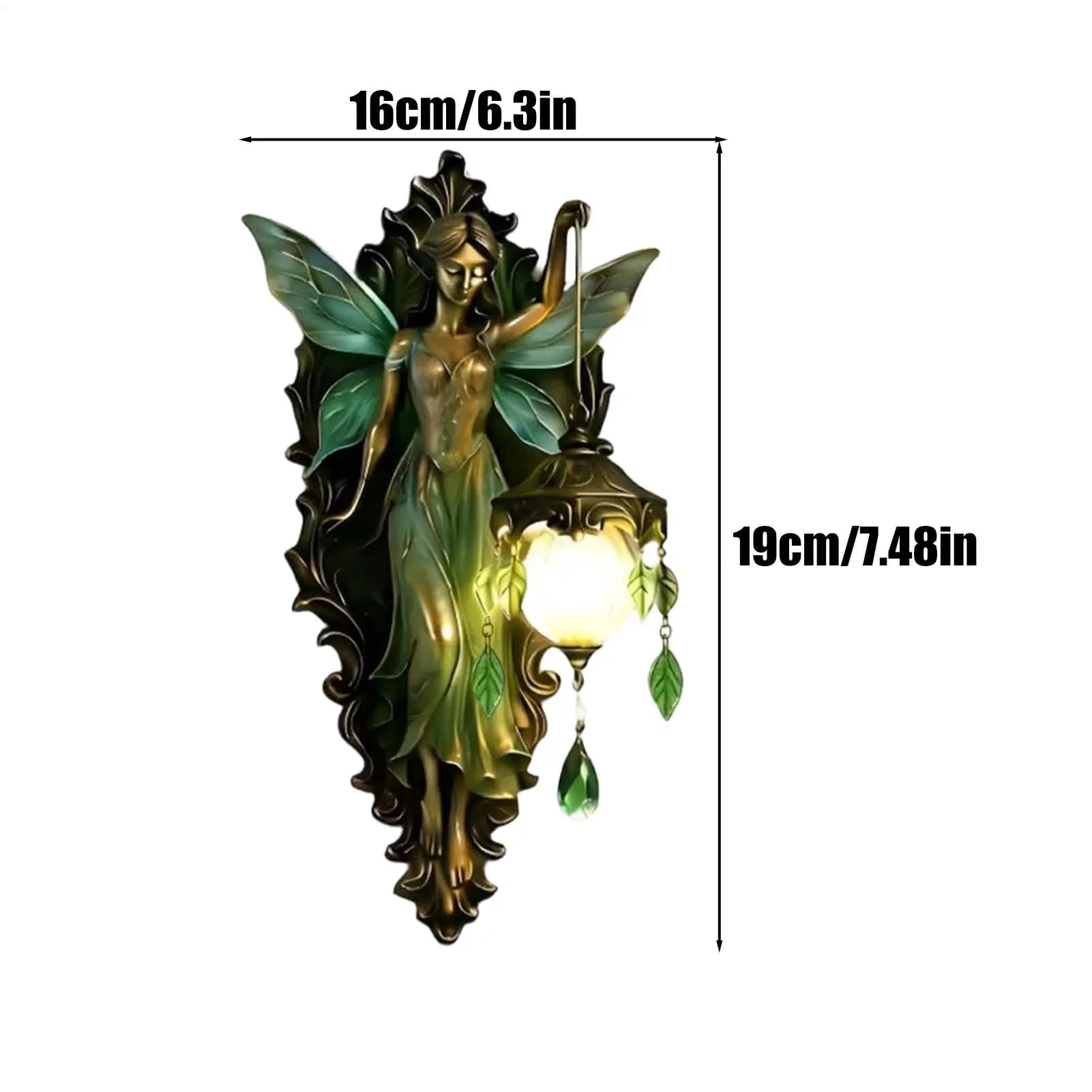 Lampe d'ambiance murale vintage à ailes de fée, veilleuse décorative pour la maison, le dortoir universitaire, la ferme, la chambre, le salon, le bureau