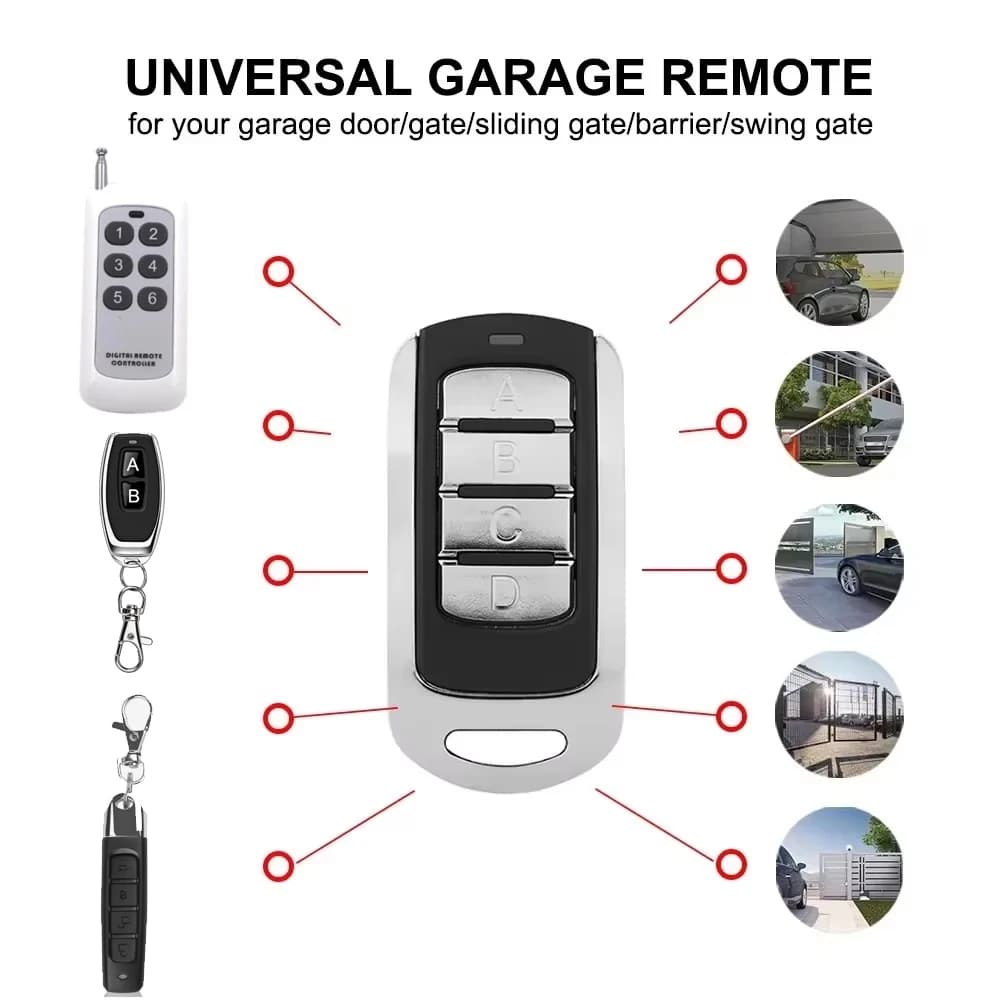 Auto-copie multi-fréquence 280 à 868 MHz 4 en 1 porte de Garage télécommande duplicateur porte-clés barrière Code roulant fixe Clone