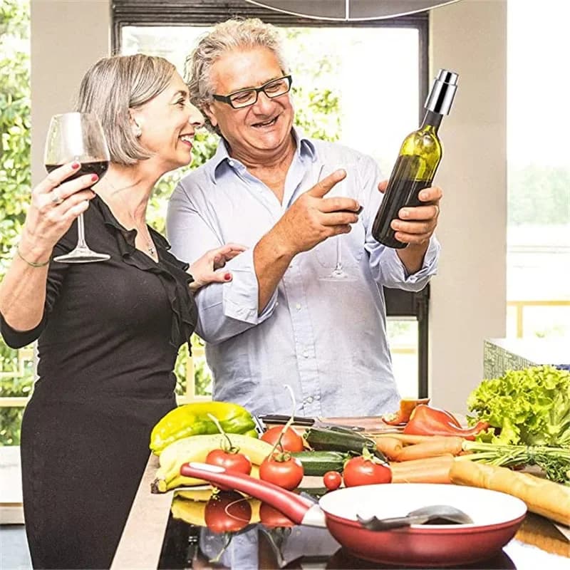 Bouchons de Champagne en acier inoxydable, scelleuse de bouchon de bouteille de Champagne réutilisable, bouchon de bouteille en liège, économiseur de Champagne, boisson