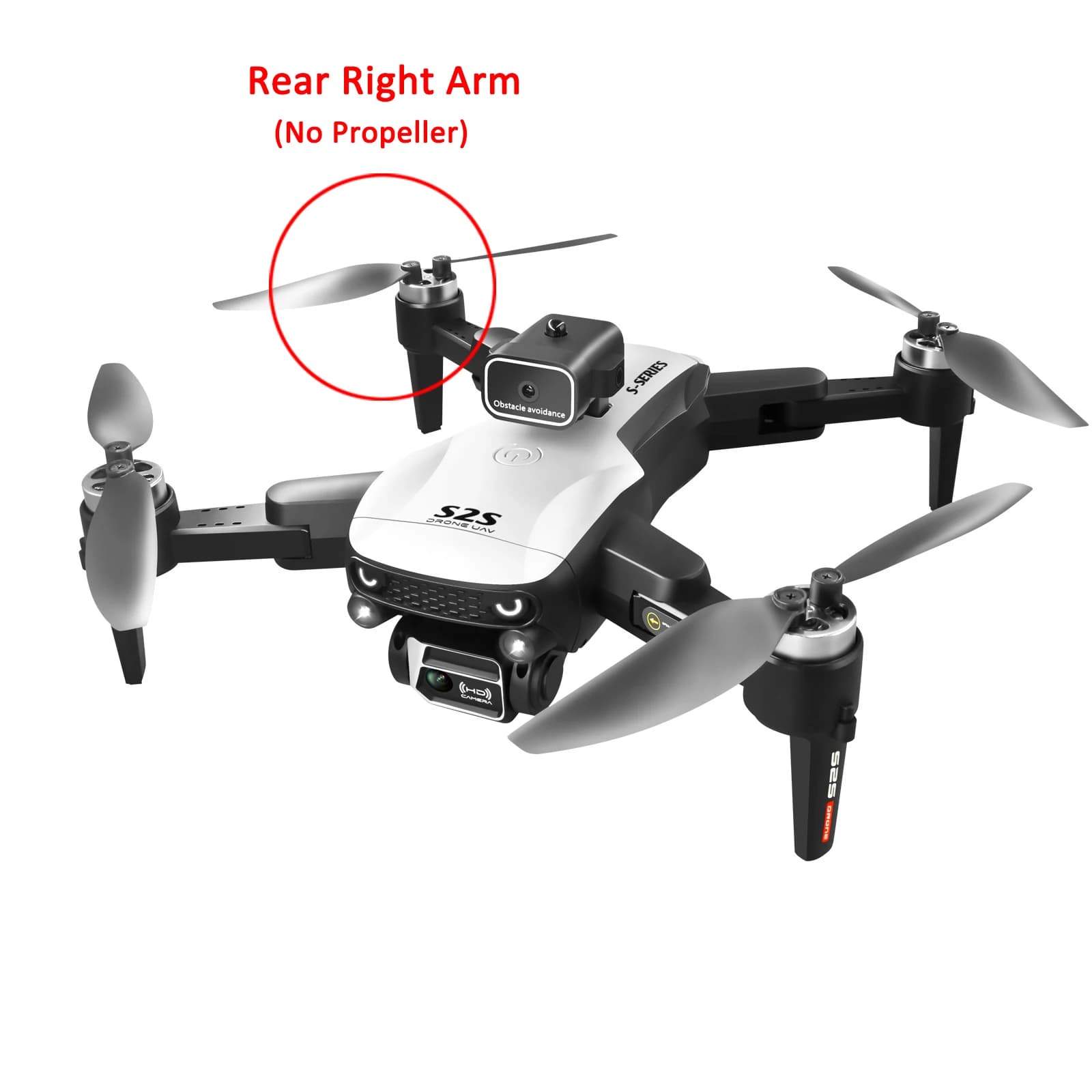 S2S Mini Drone Original Moteur Bras Pièce De Rechange Avant/Arrière Bras Stores/Bras Droit avec Moteur Brushless Pièce De Moteur LS-S2S Accessoire
