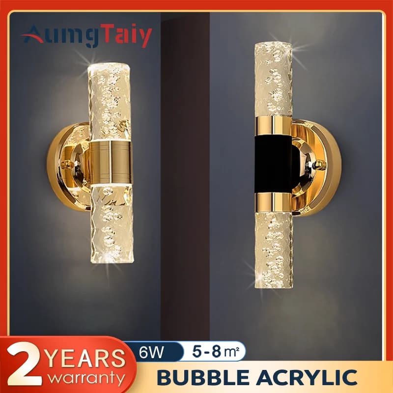 salle de bain Lampes de vanité dorées pour miroir, appliques murales modernes, abat-jour pour chambre à coucher, couloir, 2 luminaires HOLight, sur miroir decoration murale applique murale interirieur