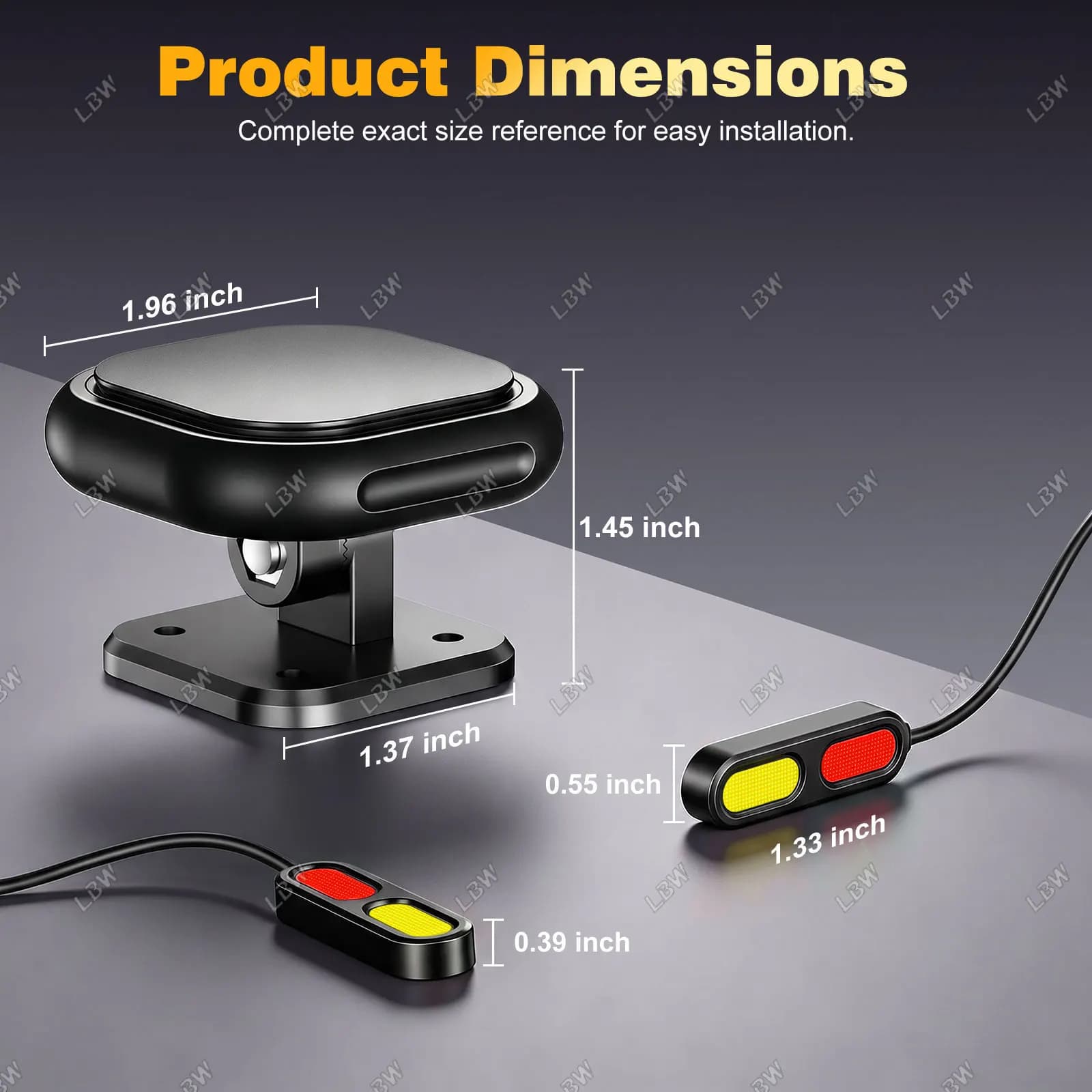 Radar de surveillance d'angle mort pour moto BSD01 24 GHz
