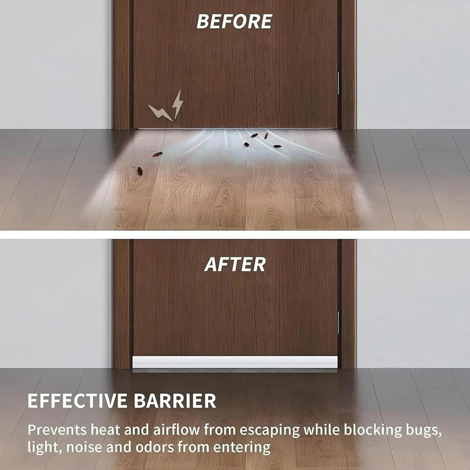1 pièce de bande d'étanchéité pour portes