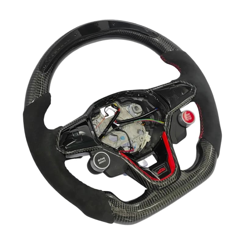 Volant personnalisé pour Volkswagen Golf MK8 MK7 GTI GTD R Polo MK6 Caddy MK5 Jetta GLI Tiguan MK2 Passat B8 ID4