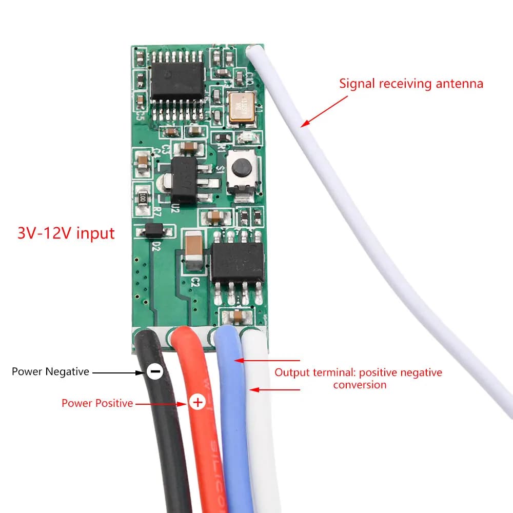 Commande à distance sans fil RF pour porte roulante