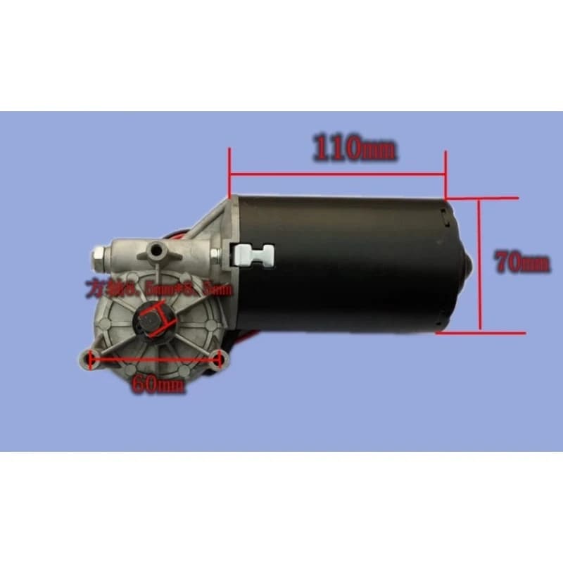 Moteur de porte de garage à courant continu 24V à couple élevé, moteur de remplacement à engrenage à vis sans fin 22N.m pour ouvre-porte de garage automatique