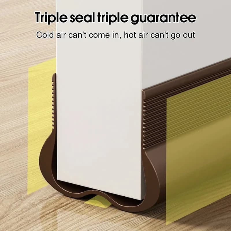 Bande d'étanchéité Flexible en PVC pour bas de porte