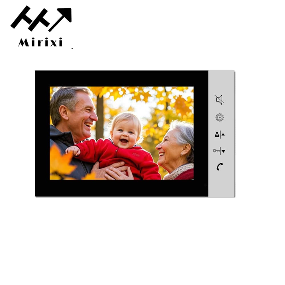 Mirixi 7 pouces système d'interphone vidéo RFID sonnette avec caméra déverrouiller parler Vision nocturne HD pour Villa appartement