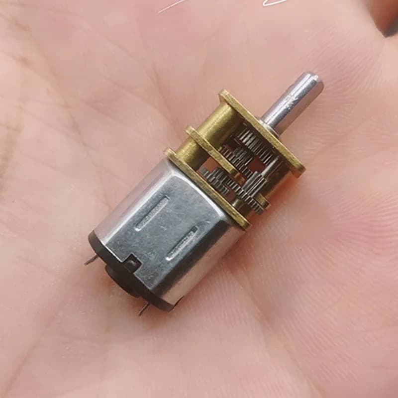 Mini moteur à engrenages entièrement en métal N10, réduction de vitesse, vitesse lente, grand couple, serrure de voiture robot bricolage, DC 3V-6V, 5V