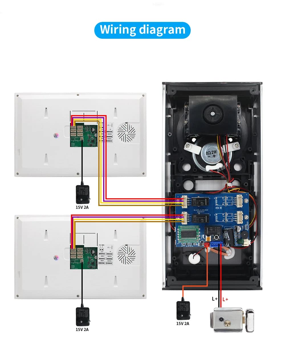 Interphone vidéo filaire ANJIELO pour maison connectée