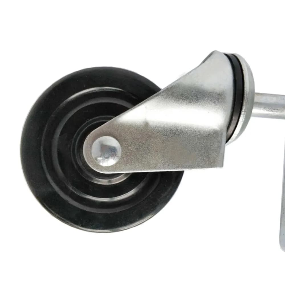 4 pouces robuste en caoutchouc muet à ressort porte roue roulette