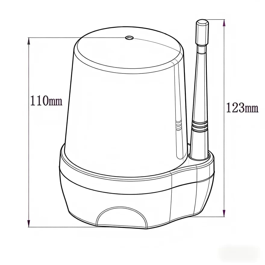 Lampe d'alarme Flash LED AC/DC 24V 230VAC