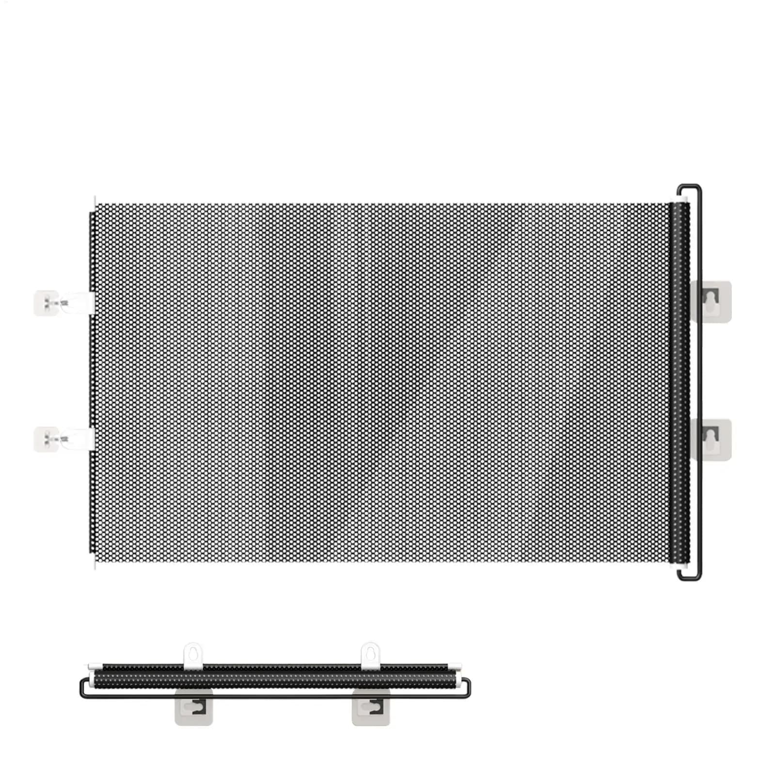 Barrière rétractable en maille pour escaliers