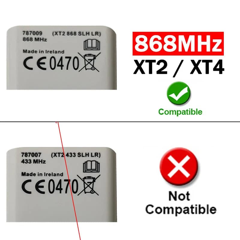 Télécommande de porte de garage FAAC 868 MHz