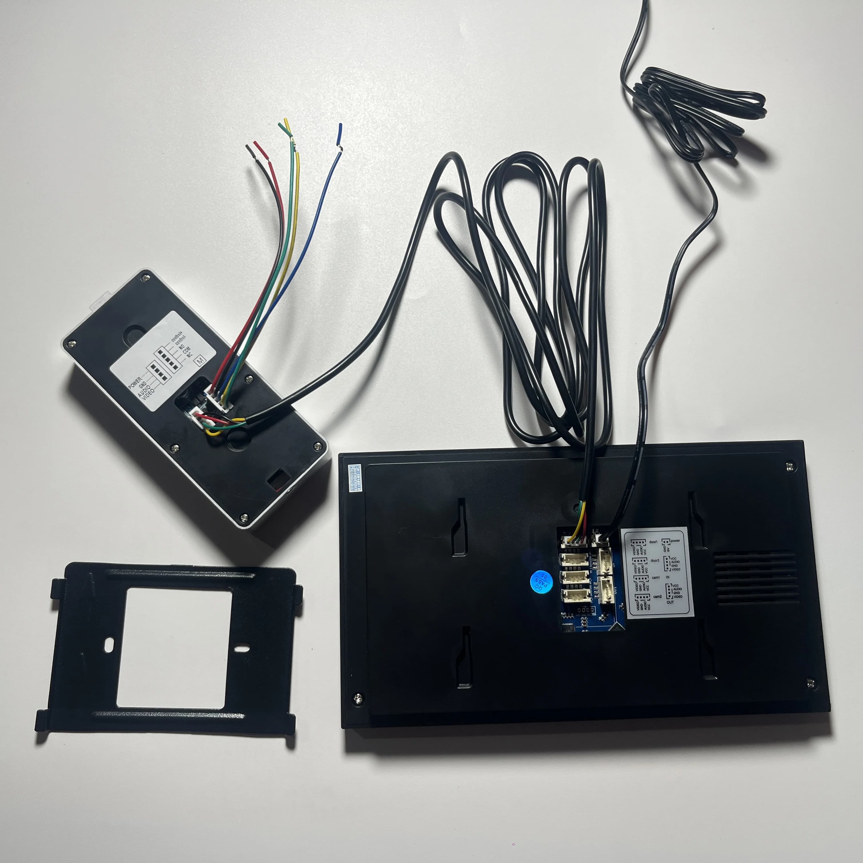 Interphone vidéo filaire 4 fils 7 pouces avec déverrouillage