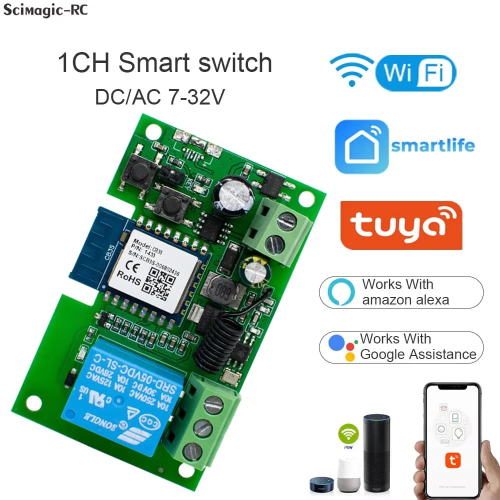WIFI Tuya Smart Garage Gate Interrupteur de moteur d’accès à la porte électrique