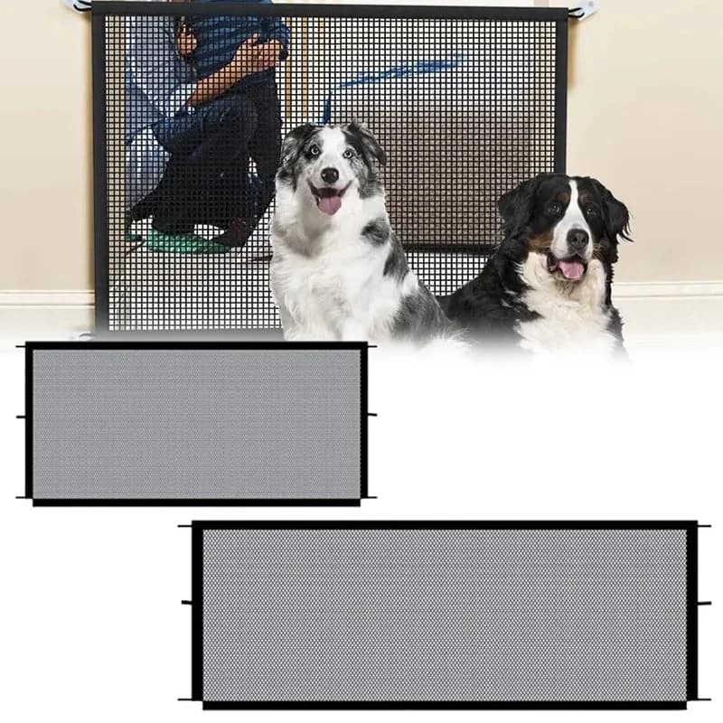 Clôture pour chien de compagnie équipée de 4 crochets