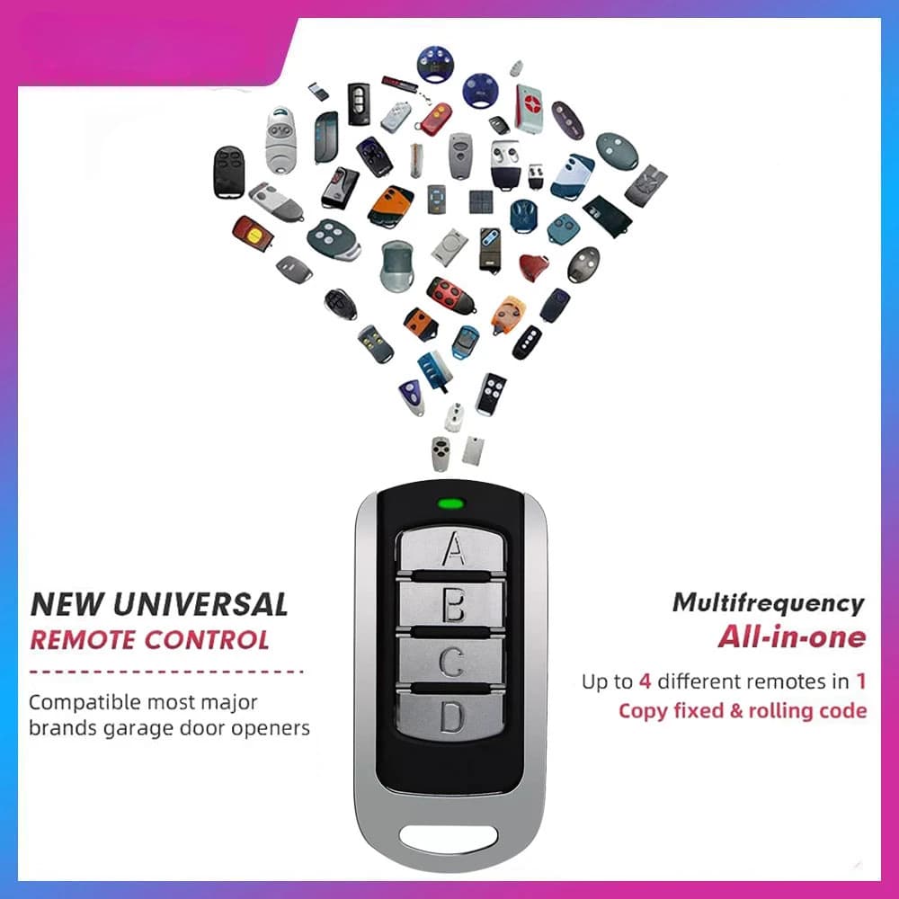 Commande électronique universelle multifréquence pour porte de Garage