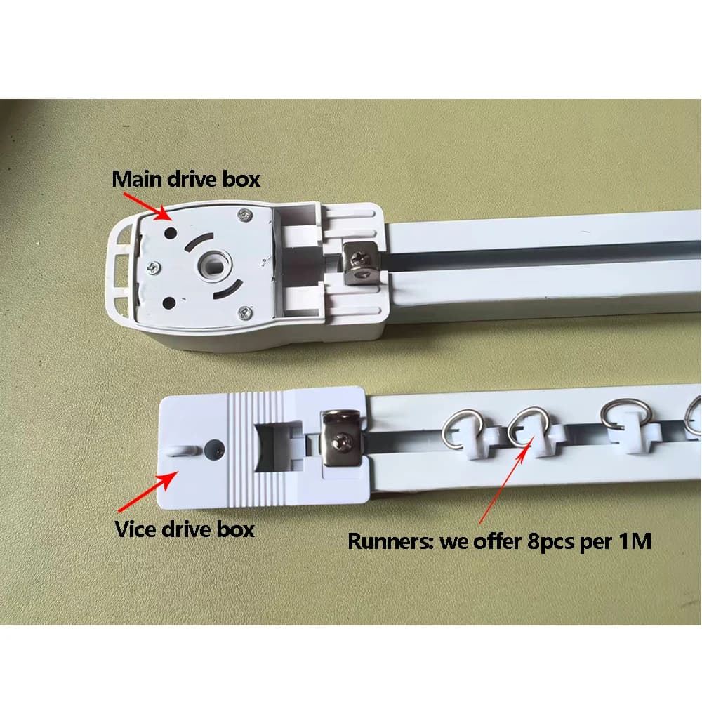 Jialisi – Rails de rail de rideau intelligents, corniche de rideau électrique pour moteur Tuya Wifi Zigbee Dooya 82, système de contrôle automatique de rideaux