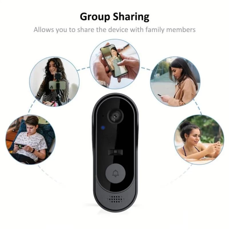Tuya WIFI caméra sonnette HD vidéo interphone extérieur sans fil étanche