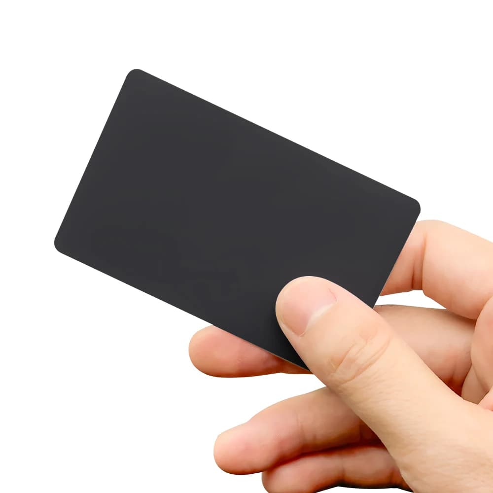 Carte noire Cuid 13.56Mhz cartes IC contrôle d'accès NFC puce intelligente Badge 0 bloc inscriptible