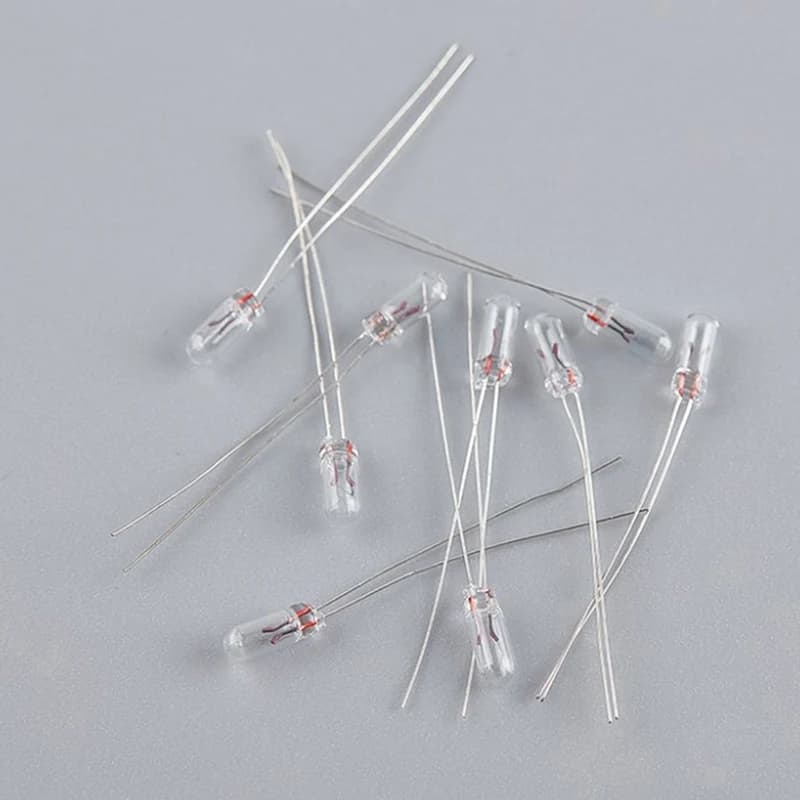 25 pièces 5mm 4mm 3mm clair 12V Mini ampoule de blé riz ampoules bouton de commutation ampoules indicateur ampoule tungstène lampe accessoires