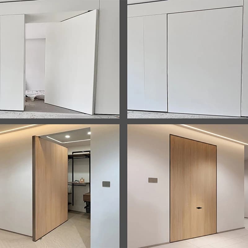 Charnière pivotante à ressort de sol robuste à fermeture automatique sans rainure 90 degrés pour cadre en aluminium ou en bois