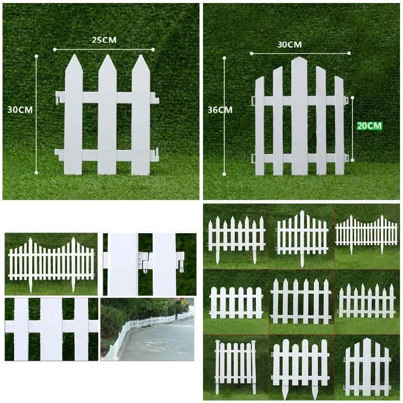 Clôture de jardin en plastique Pvc blanc