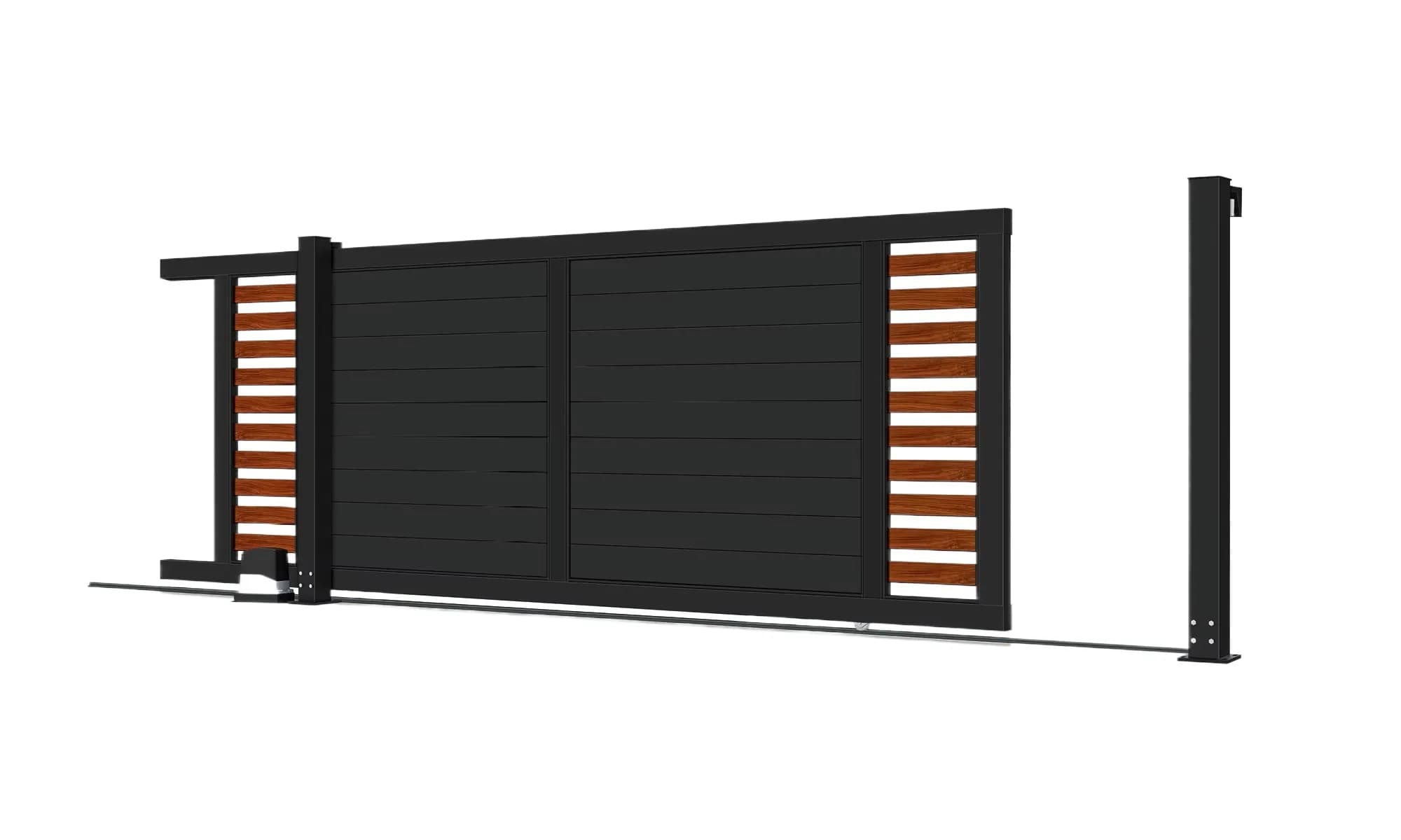 Porte coulissante d'allée en aluminium