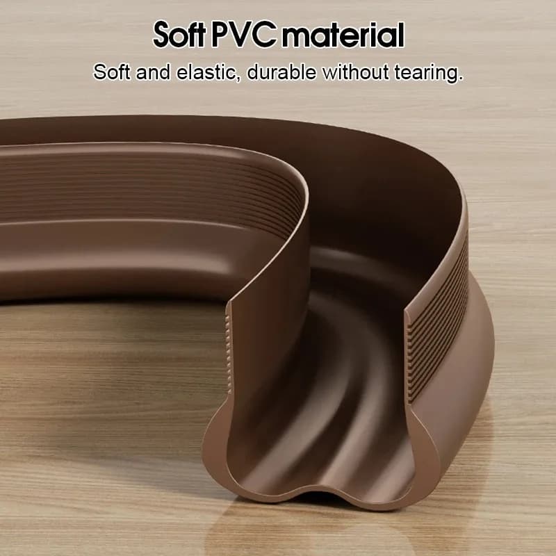 Bande d'étanchéité Flexible en PVC pour bas de porte
