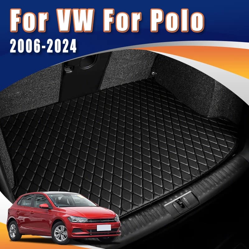 Tapis de coffre de voiture, pour Volkswagen vw Polo Hatchback 2024 2023 2022 2021 2020 2019 2018 2017 2016 2015 – 2006, accessoires automobiles