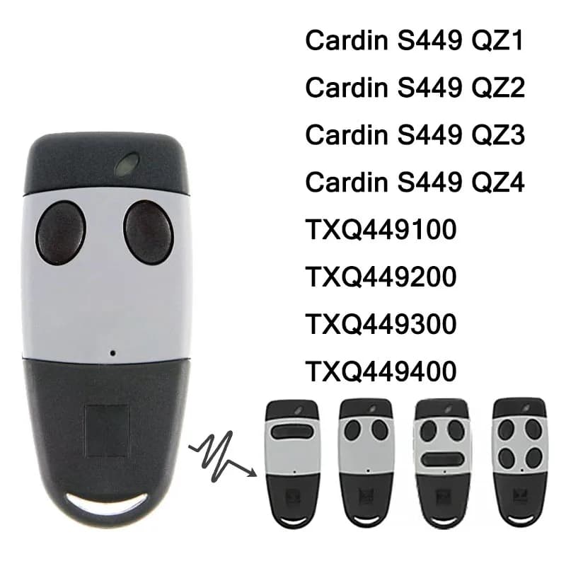 Nouveau Cardin S449 QZ2 QZ3 QZ4 QZ1 Télécommande de portail 433MHz
