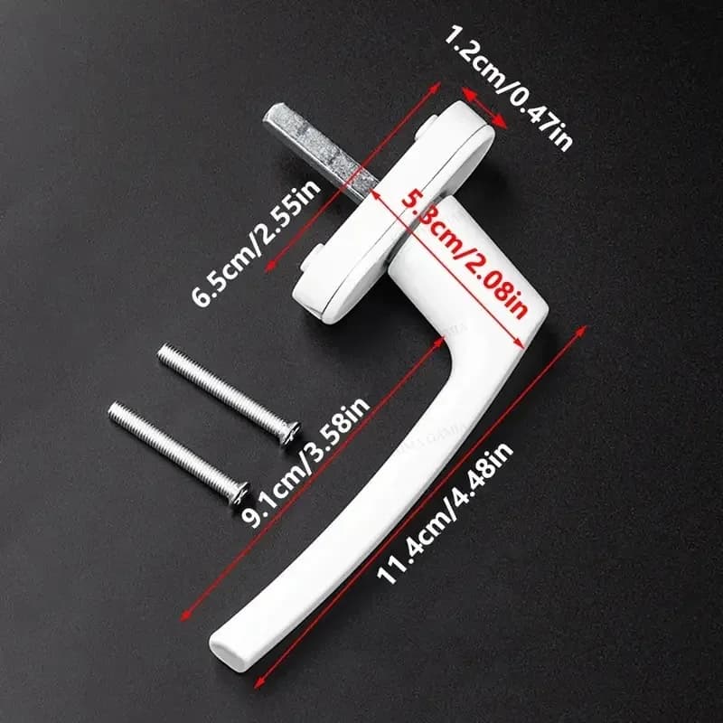 Poignée de fenêtre coulissante en alliage durable