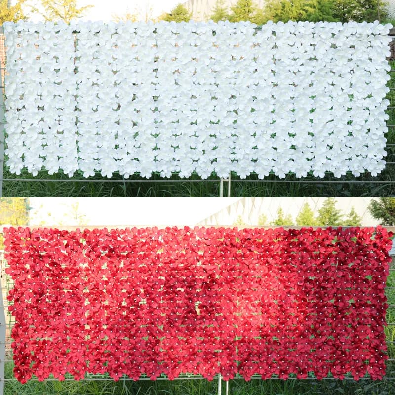 Clôture à Fleurs Artificielles pour Jardin