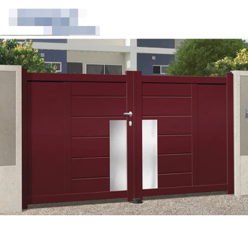 Porte de clôture pivotante en aluminium personnalisée