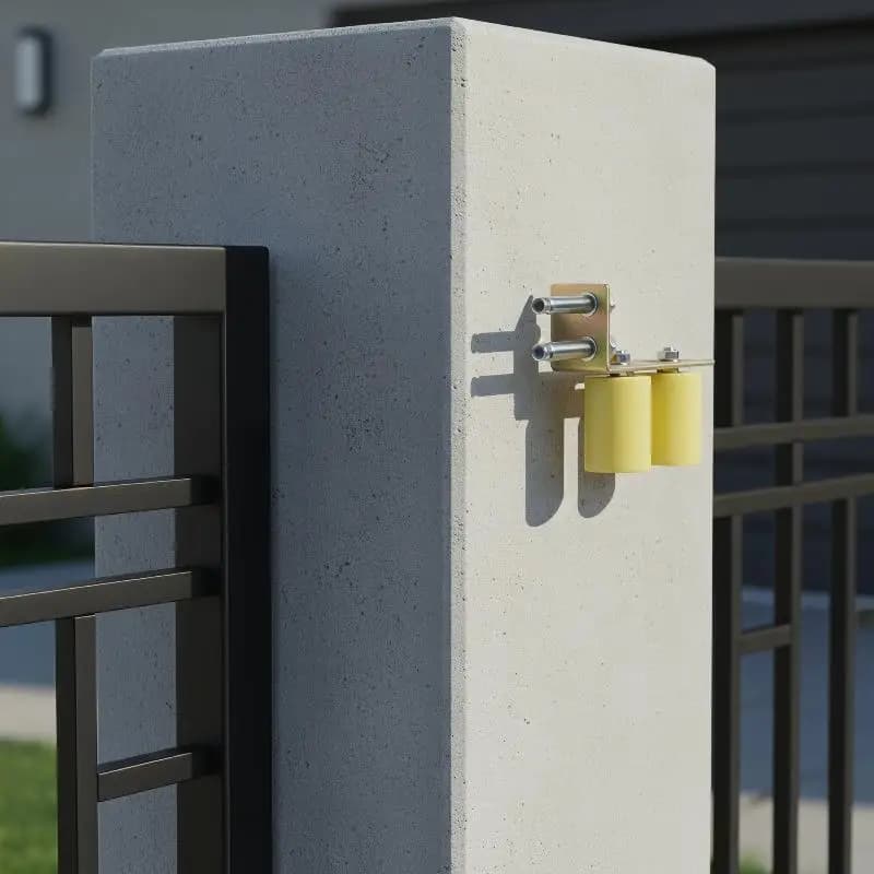 Rouleau de porte en nylon plat en acier |   Roue de guidage pour portes coulissantes électriques et systèmes de rails