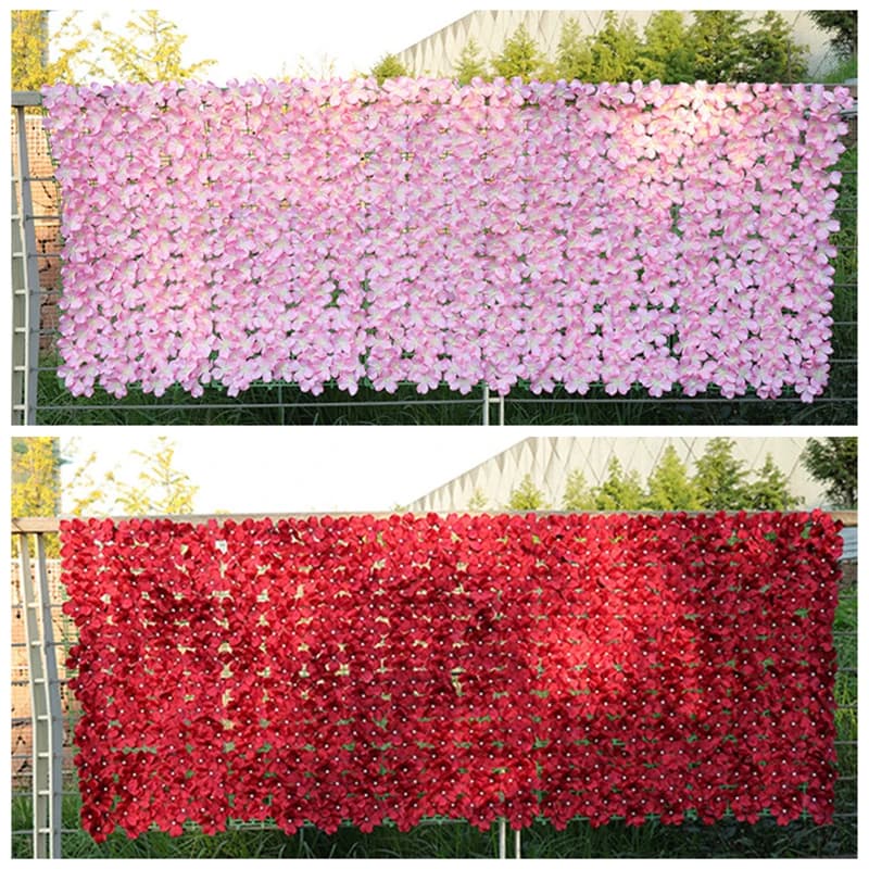 Clôture à Fleurs Artificielles pour Jardin