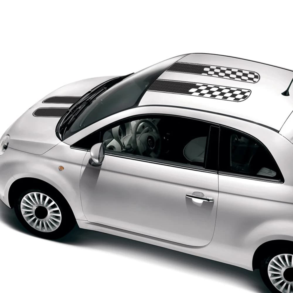 Autocollant de voiture en PVC pour Fiat 500