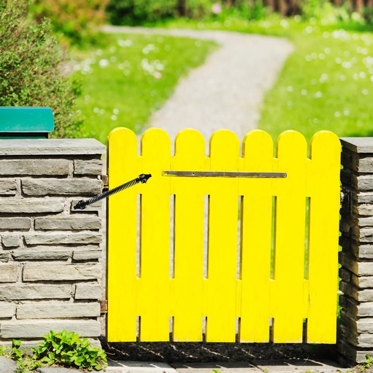 Ferme-porte de jardin à ressort