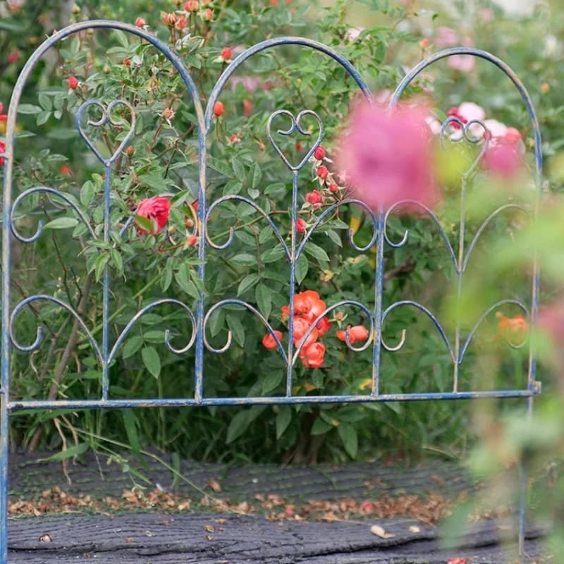 Clôture de jardin Vintage en fer forgé