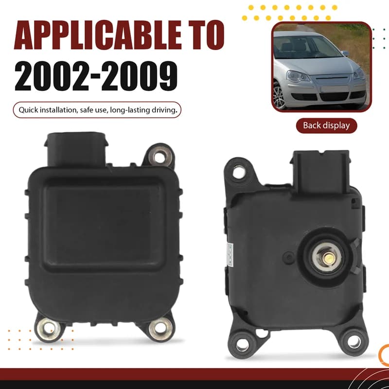 Moteur à clapet de récirculation Servo de chauffage d'air de contrôle de température 6Q1819453 pour VW Polo Golf 2002-2009 6Q1907511