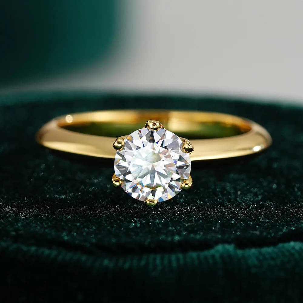 Bagues de luxe en moissanite radiante de 1 à 2 carats pour femme, bijoux en argent sterling 925, bague de mariage en diamant moissanite pour femme