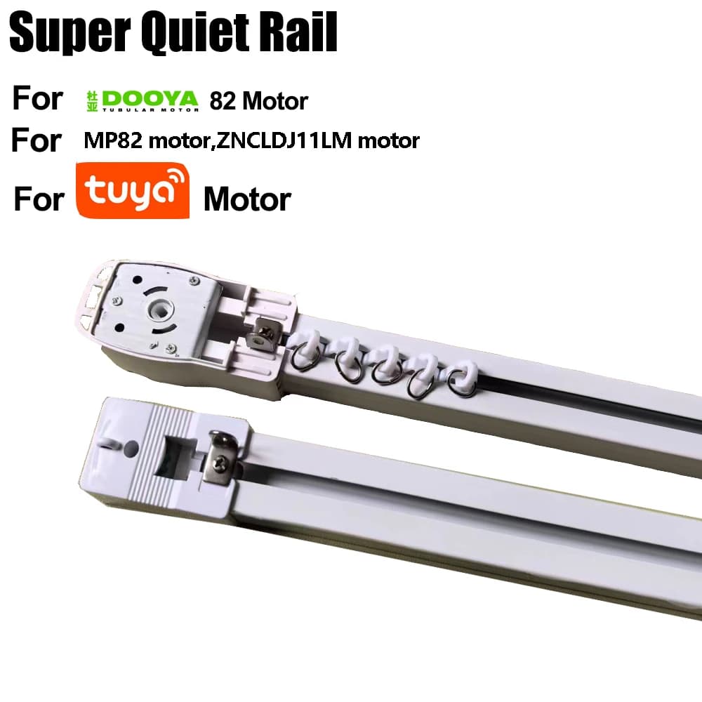Jialisi – Rails de rail de rideau intelligents, corniche de rideau électrique pour moteur Tuya Wifi Zigbee Dooya 82, système de contrôle automatique de rideaux