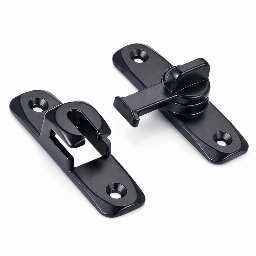 Serrure de porte à bascule 90/180 degrés